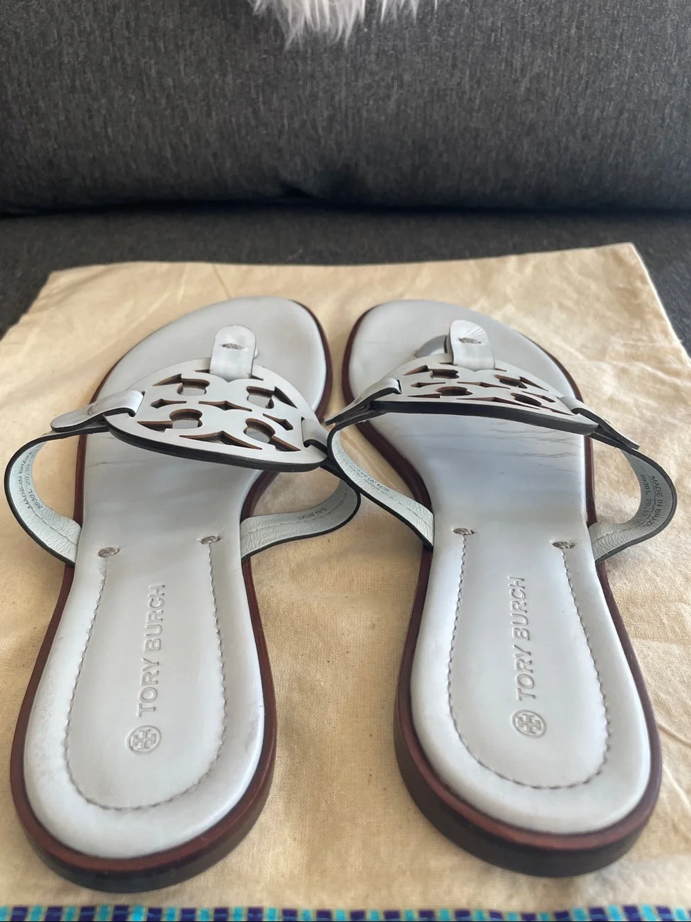 Tory Burch Welt Miller sandals flats in light blue US 9